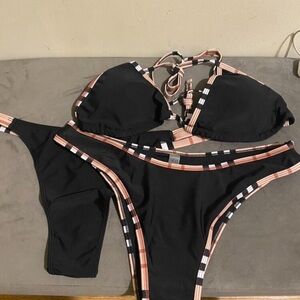 Black 3 piece Bikini Set